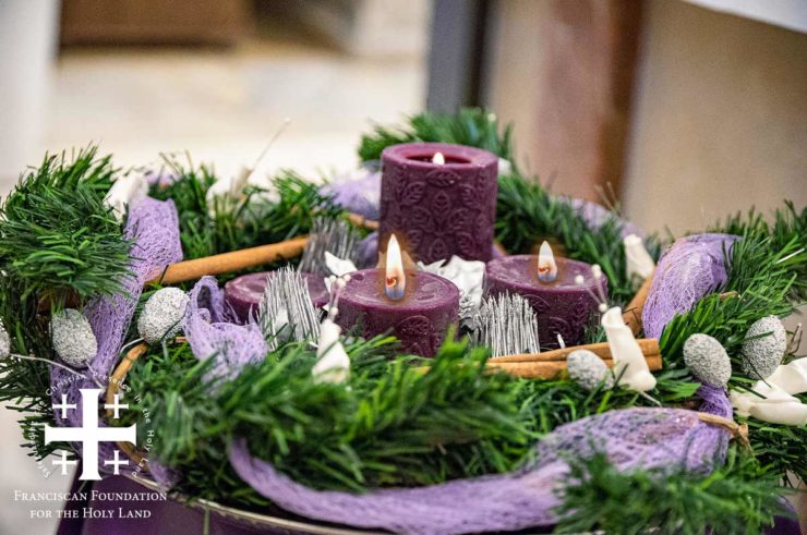 photo of Advent candles in the Holy Land