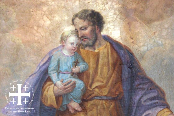 St. Joseph and infant Jesus Painting in honor of Father's Day